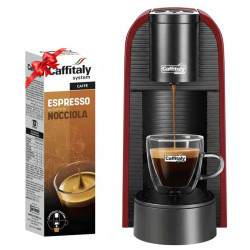 Machine à Café CAFFITALY VOLTA S36 1450W + Paquet De 10 Capsules CAFFITALY NOISETTE