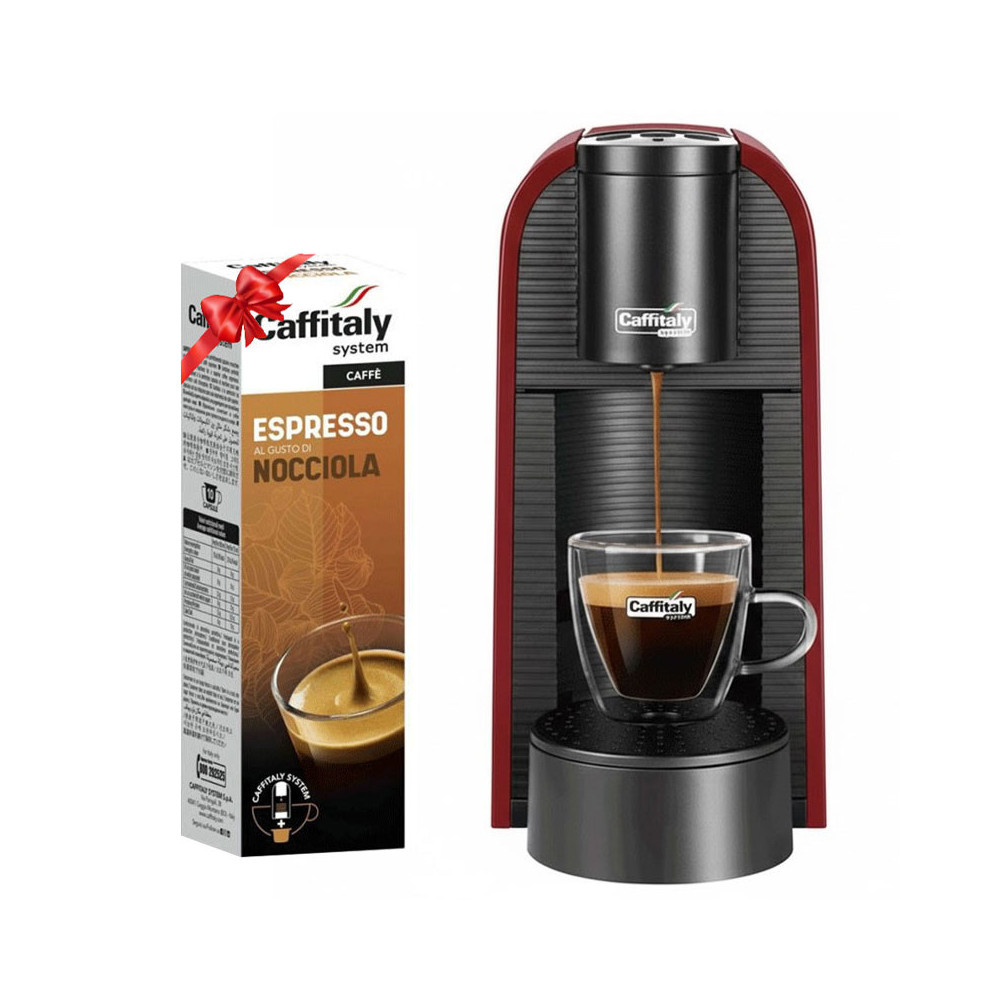 Machine à Café CAFFITALY VOLTA S36 1450W + Paquet De 10 Capsules CAFFITALY NOISETTE