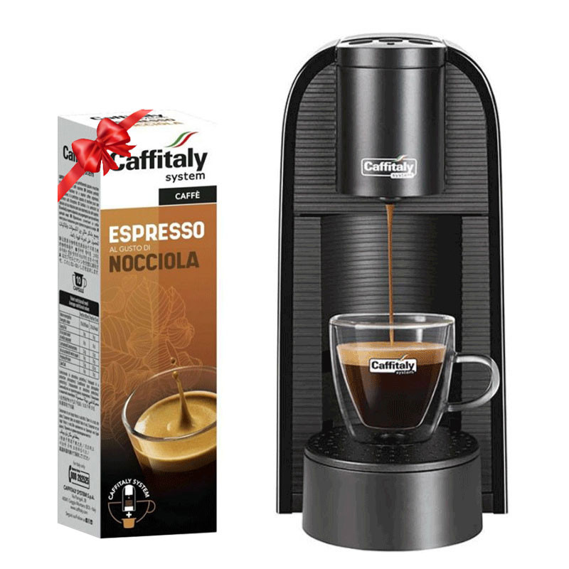 Machine à Café CAFFITALY VOLTA S36 1450W + Paquet De 10 Capsules CAFFITALY