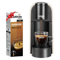 Machine à Café CAFFITALY VOLTA S36 1450W WHITE + Paquet De 10 Capsules CAFFITALY