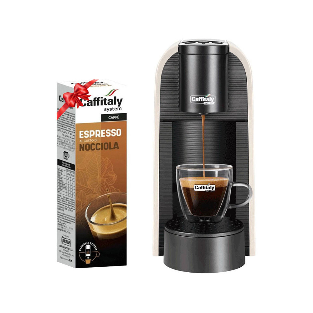 Machine à Café CAFFITALY VOLTA S36 1450W WHITE + Paquet De 10 Capsules CAFFITALY