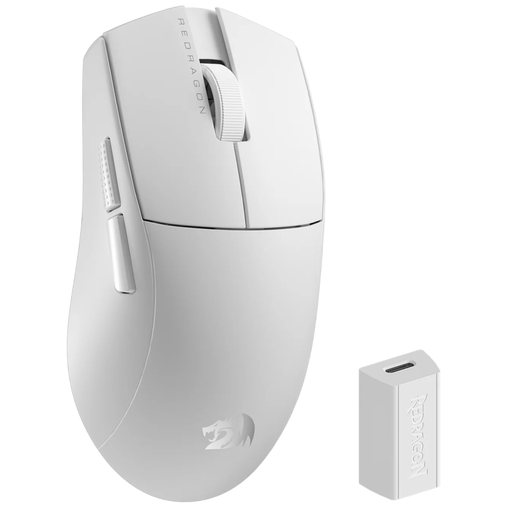 Souris sans fil gamer Redragon K1NG Standard 1K / Blanc