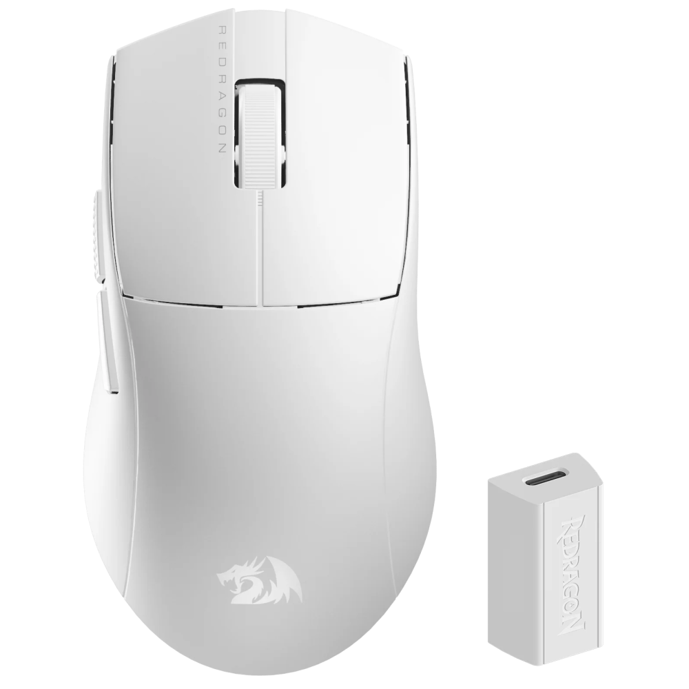 Souris sans fil gamer Redragon K1NG Standard 1K / Blanc