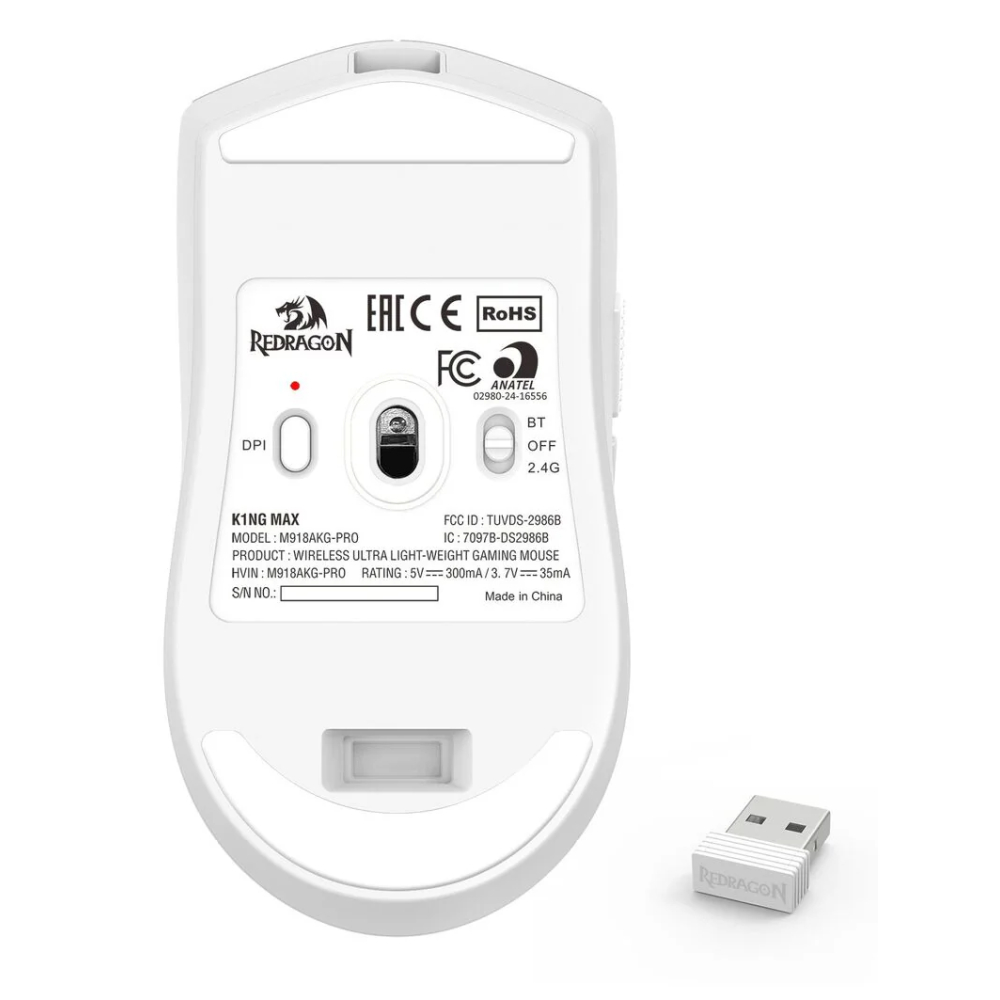 Souris Redragon K1NG MAX M918AKG-PRO / Blanc