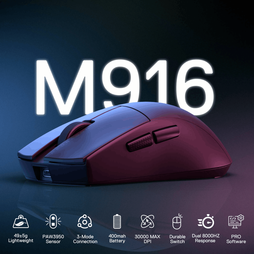 Souris Gaming Redragon K1NG Ultra M916-ULT / Noir