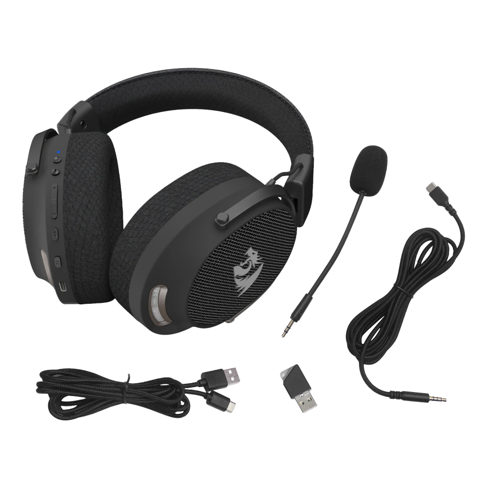 Casque Gaming sans fil Redragon Arrow Pro Carbon H858 / Noir