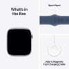 Apple Watch Series 10 GPS 46mm Silver Aluminium Case with Denim Sport Band M/L