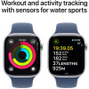 Apple Watch Series 10 GPS 46mm Silver Aluminium Case with Denim Sport Band M/L