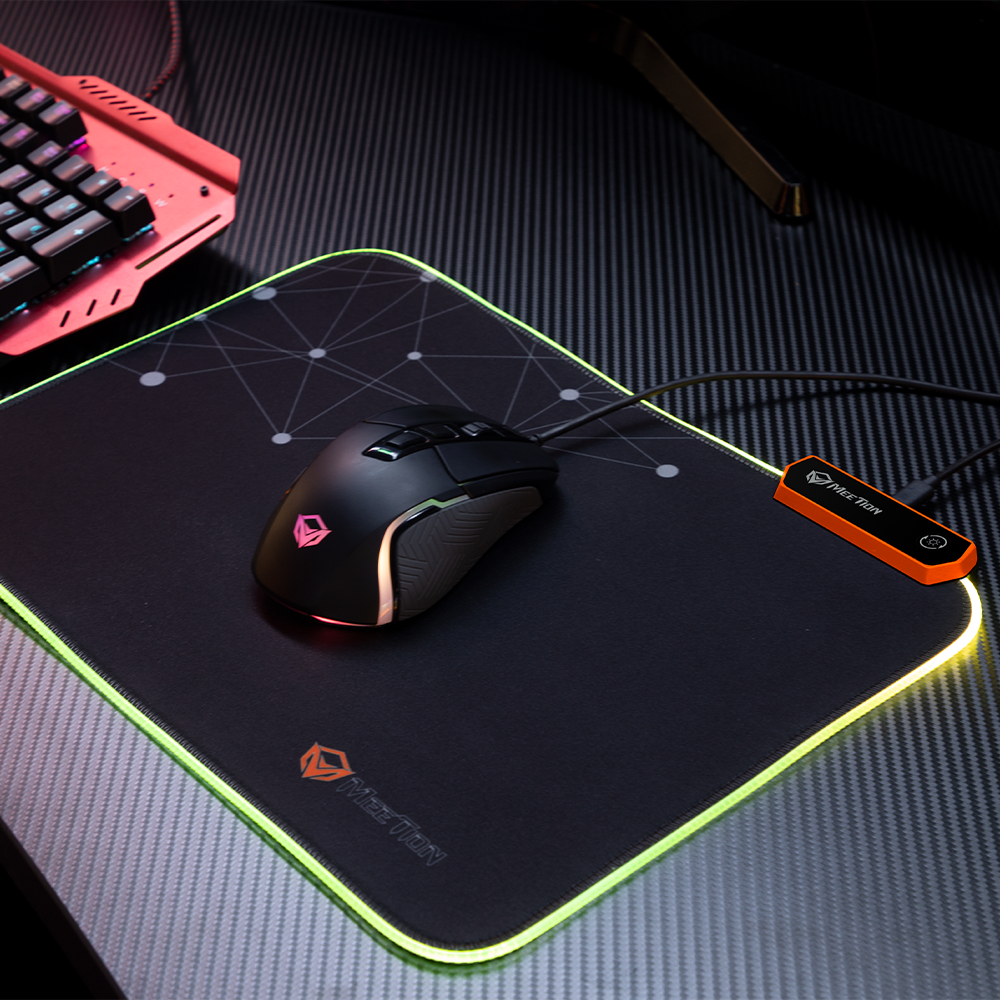 Tapis souris Gamer MEETION MT-PD120 RGB / Noir