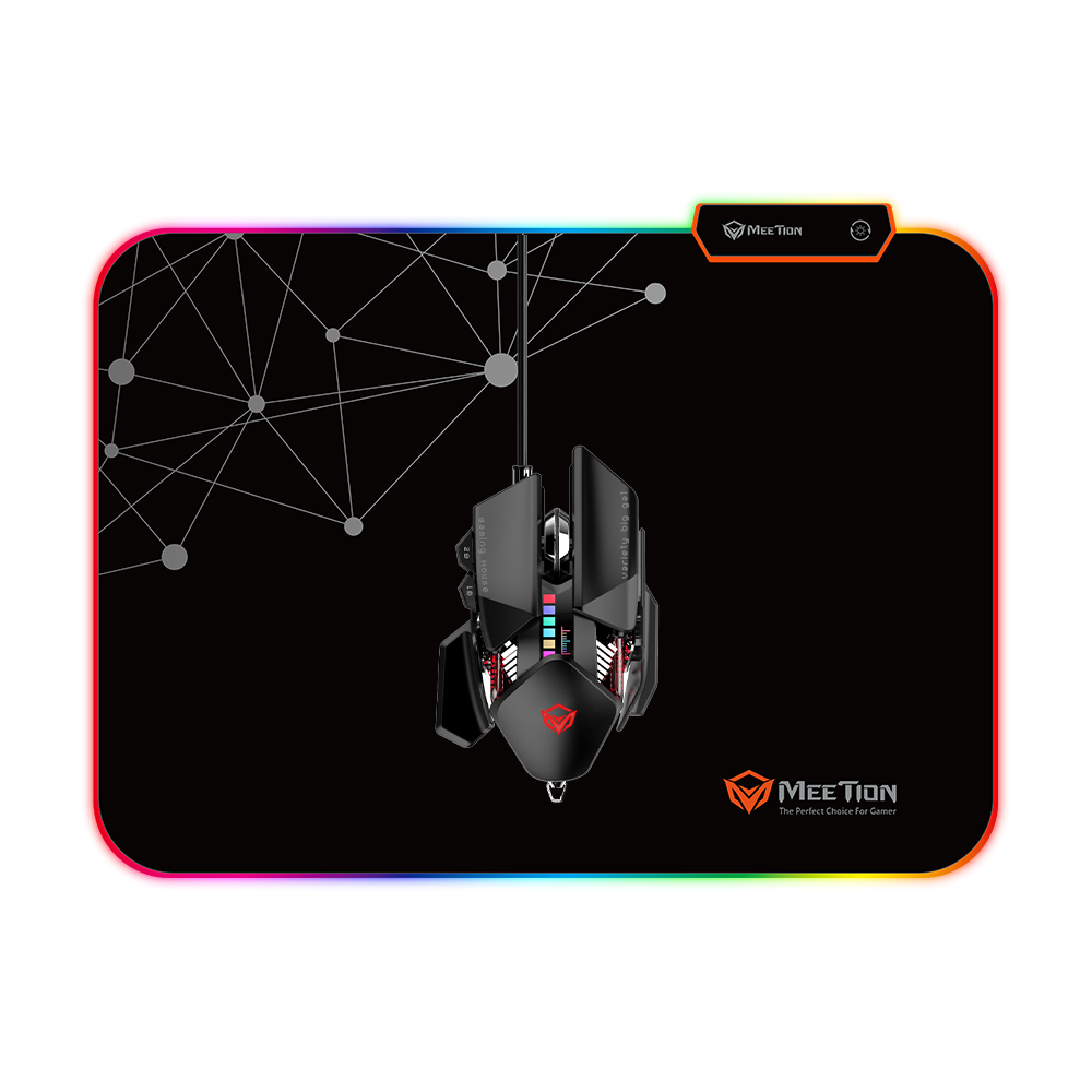 Tapis souris Gamer MEETION MT-PD120 RGB / Noir