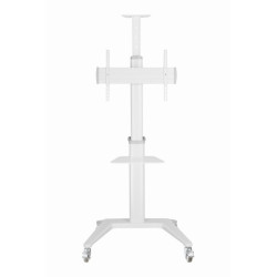 Support de sol Gembird pour téléviseur en aluminium avec roulettes / 37" - 70" / Blanc