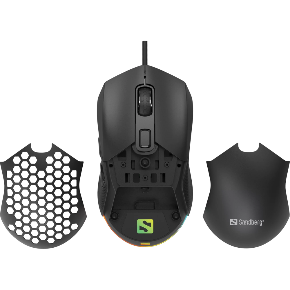 Souris Optique Filaire sandberg Flexcover 6D Gamer / Noir