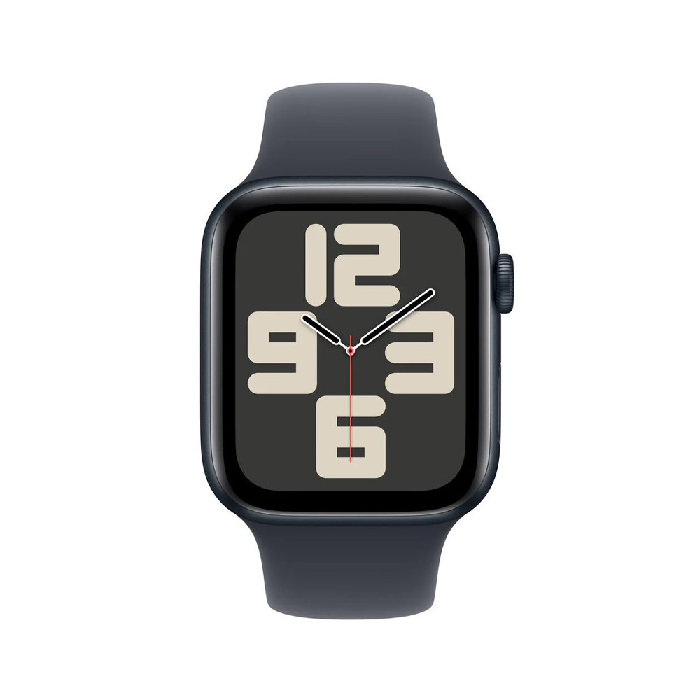 Apple Watch SE 44 mm avec boîtier en aluminium / bracelet sport minuit / M/L