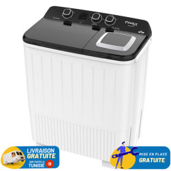 MACHINE À LAVER SEMI-AUTOMATIQUE 10KG BIOLUX DT101 BLANC