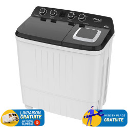 MACHINE À LAVER SEMI-AUTOMATIQUE 12KG BIOLUX DT121 BLANC