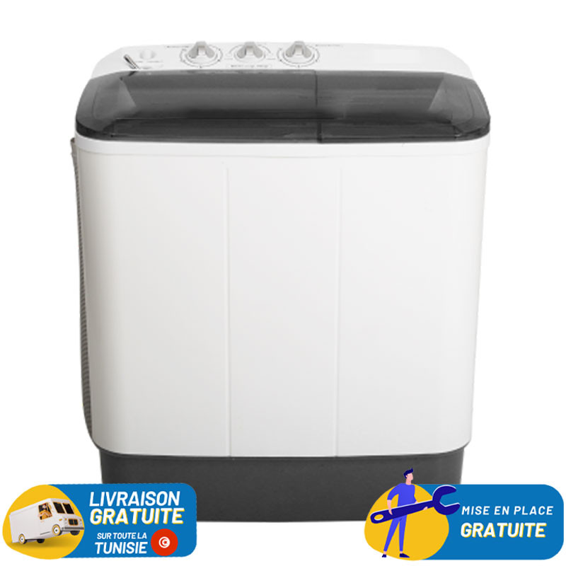LAVE LINGE CONDOR TWIN TUBE SEMI-AUTO 13KG Blanc