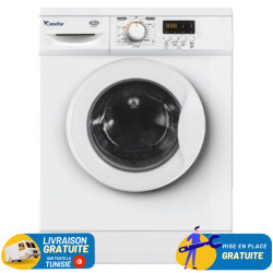 Lave linge Frontale CONDOR WF6-A12W / 6 KG / 1000 trs / Blanc