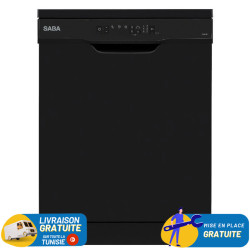 LAVE VAISSELLE SABA 12 COUVERTS / NOIR / FNPA12-BK