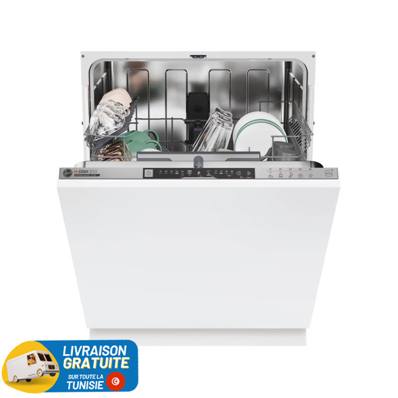 Lave Vaisselle Encastrable HOOVER INVERTER 14 Couverts / Blanc