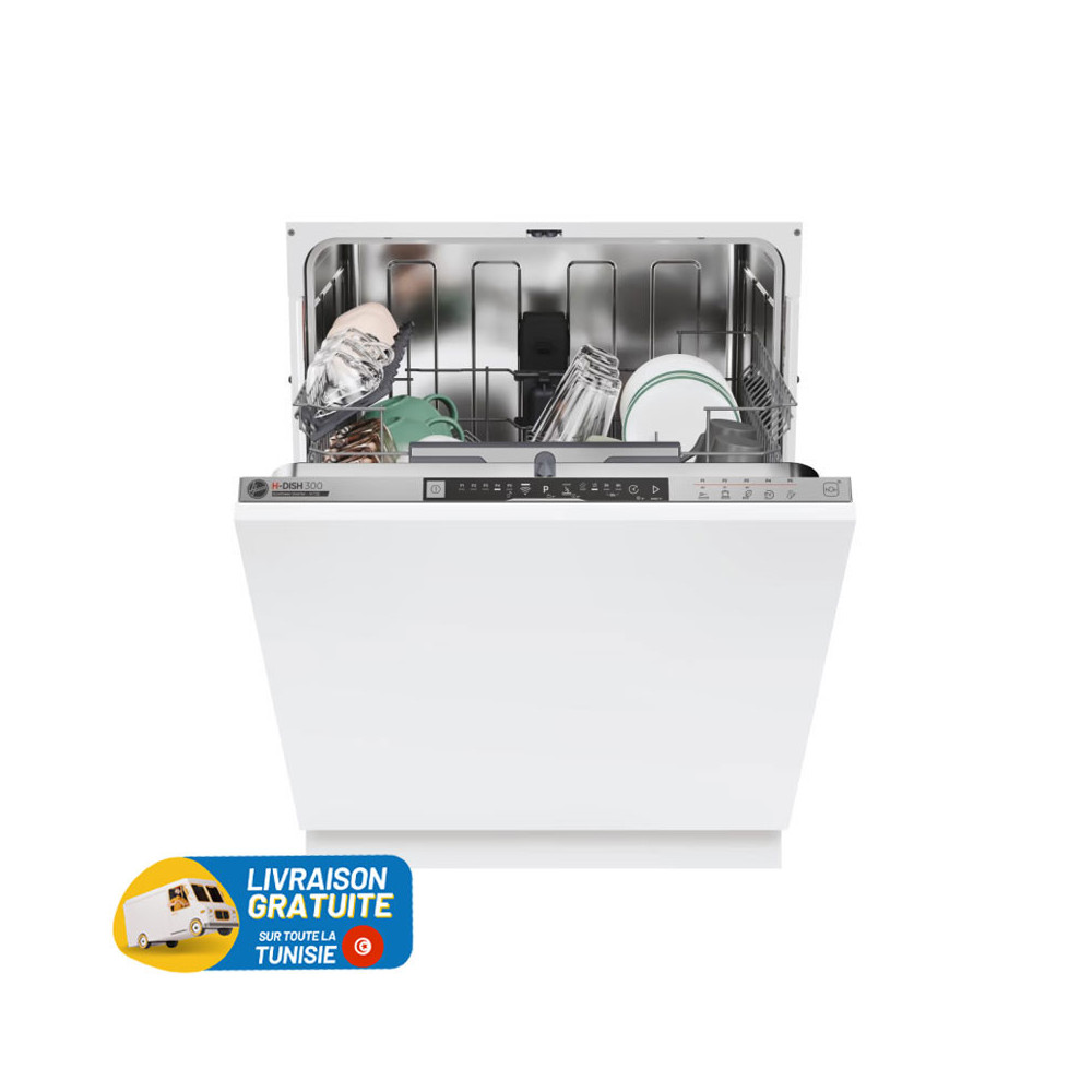 Lave Vaisselle Encastrable HOOVER INVERTER 14 Couverts / Blanc