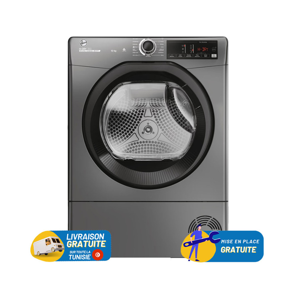 SECHE LINGE HOOVER 10KG A CONDENSATION / SMART  / Silver