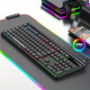Pack Clavier Gaming JEDEL K31 / AZERTY / Noir Avec SOURIS 7D Gaming RGB LED Light R8 / jusqu'à 3 600 DPI / Noir