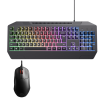 Pack Clavier Gamer Filaire TRUST GXT 836 Evocx / Noir Avec Souris Gaming SteelSeries Prime+ / Noir