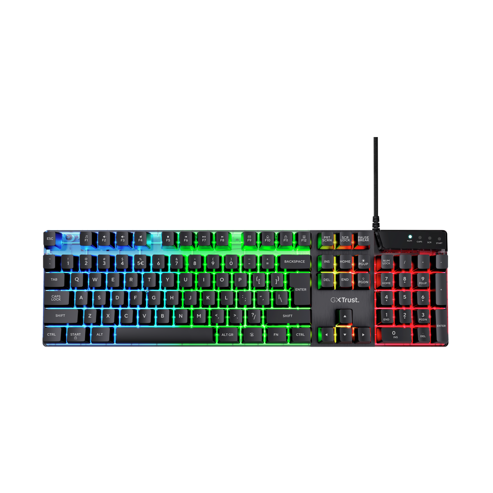 Pack Clavier Gamer Filaire TRUST GXT 835 AZOR / Noir Avec Souris Gaming SteelSeries Prime+ / Noir