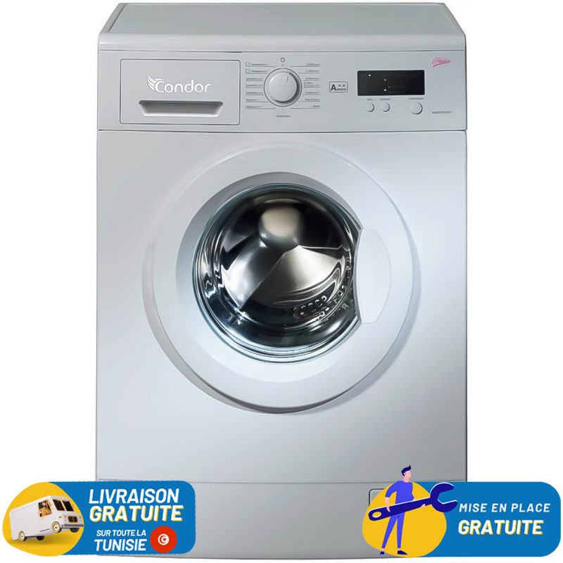 Machine à laver Frontale Condor / 7 Kg / Silver / CON-G710S