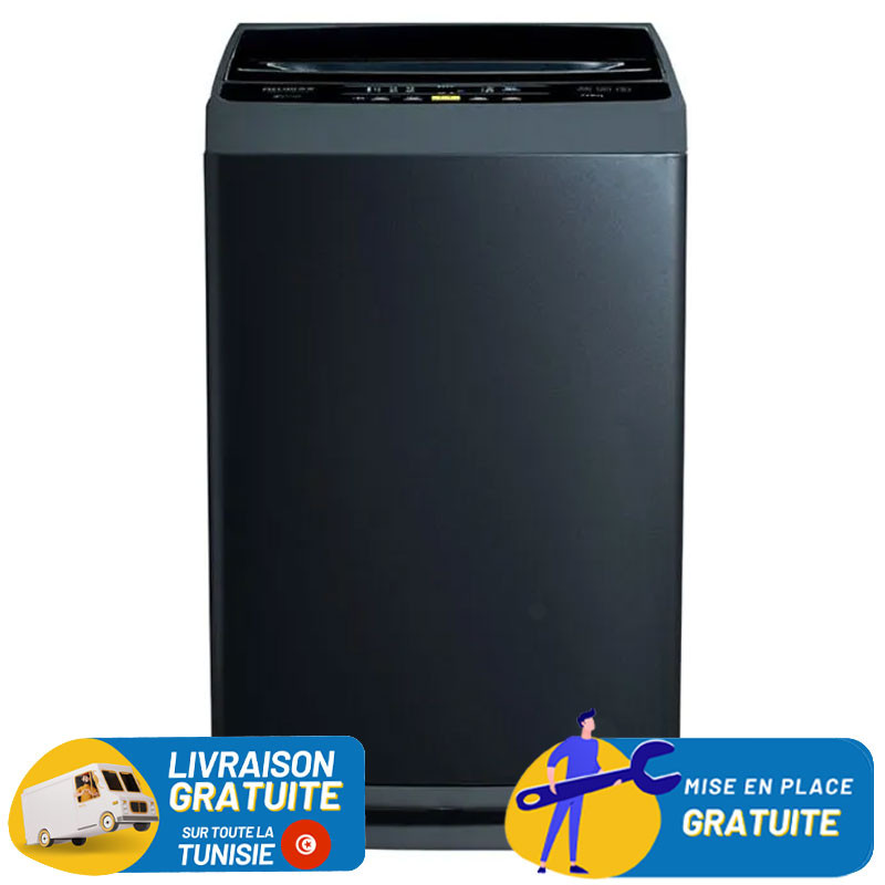 Lave linge Top BIOLUX MTOP13S / 13 Kg / Acier Noir / MTOP13S