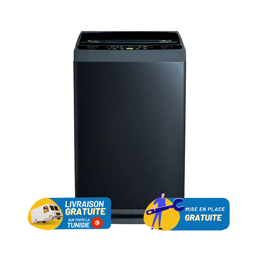 Lave linge Top BIOLUX MTOP13S / 13 Kg / Acier Noir / MTOP13S