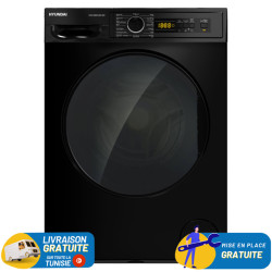 LAVE LINGE HYUNDAI 8KG INVERTER 1400 TR / Noir