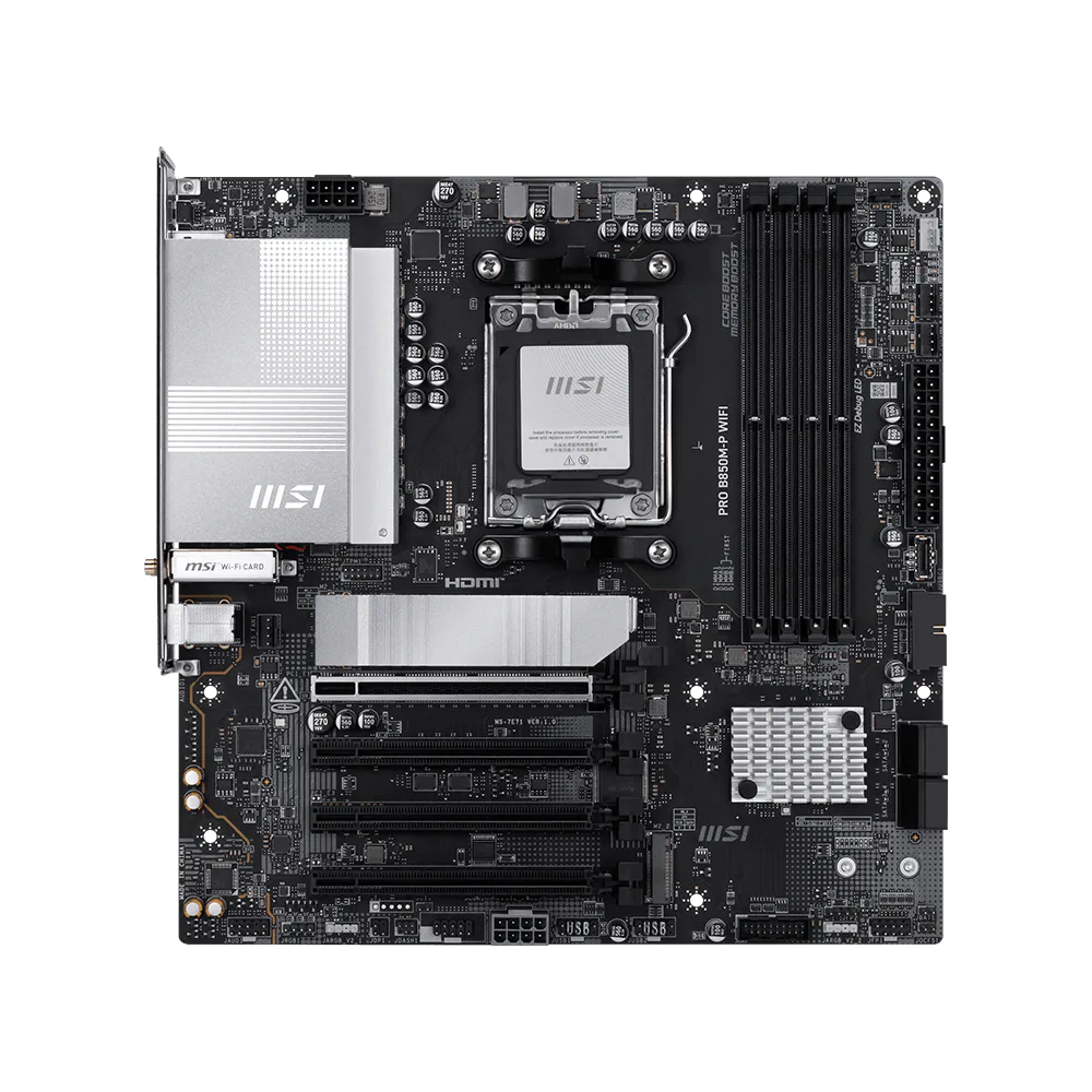 Carte mère MSI PRO B850M-P Wi-Fi / mATX / AM5 / DDR5