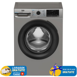 LAVE LINGE BEKO 9KG 1400trs/min A+++ INVERTER SILVER / GAR 3 ANS