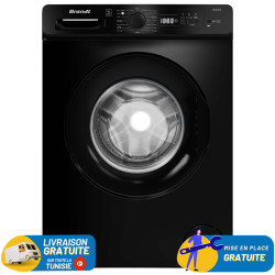 Machine à Laver Automatique BRANDT 8Kg 1400tr NOIR