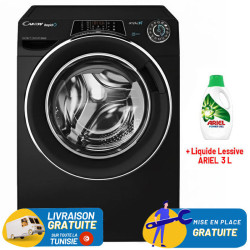 Lave Linge Frontal IVERTER CANDY 11Kg / Noir + Liquide Lessive ARIEL 3Litres