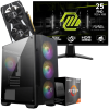 Setup Gamer Special Pc de Bureau Gaming / Ryzen 7 5700 / RTX 3050 6G / 16 Go Avec Écran Gaming MSI MAG 255F E20 24.5" Full HD IPS / 200 Hz