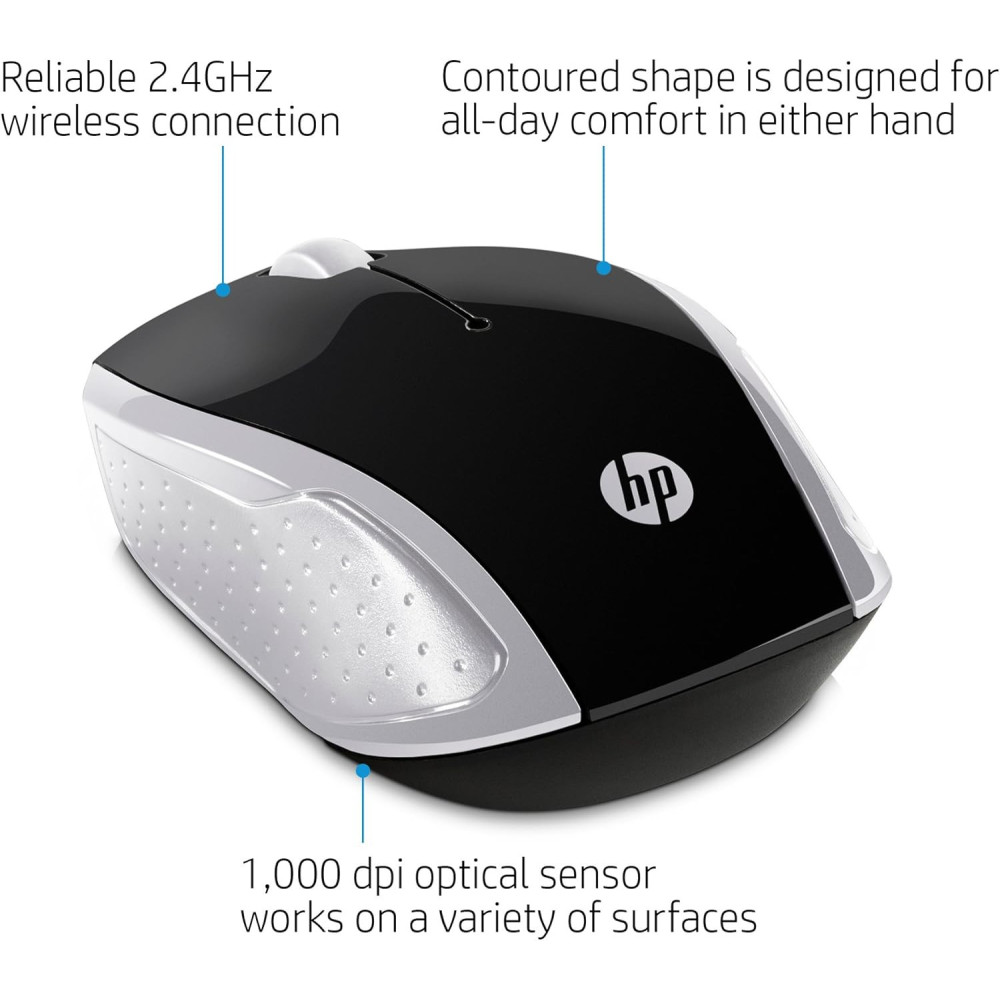 Souris Sans Fil HP 200 / Silver