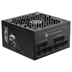 Boîte d'alimentation MSI MPG A1250GS PCIE5 / 80 PLUS Gold / Modulaire / 1250 Watts / ATX / Noir