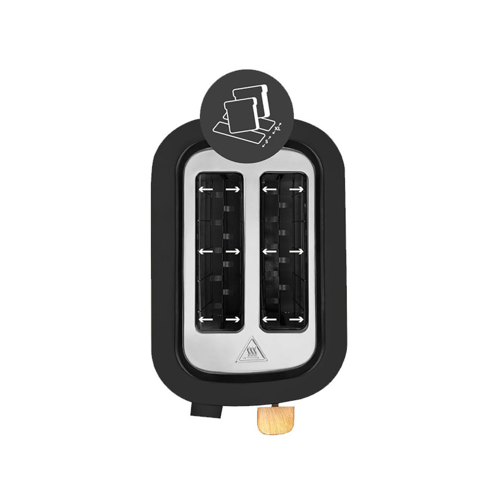 GRILL PAIN ZEEGMA 820W / NOIR / ZE-TOSTEE