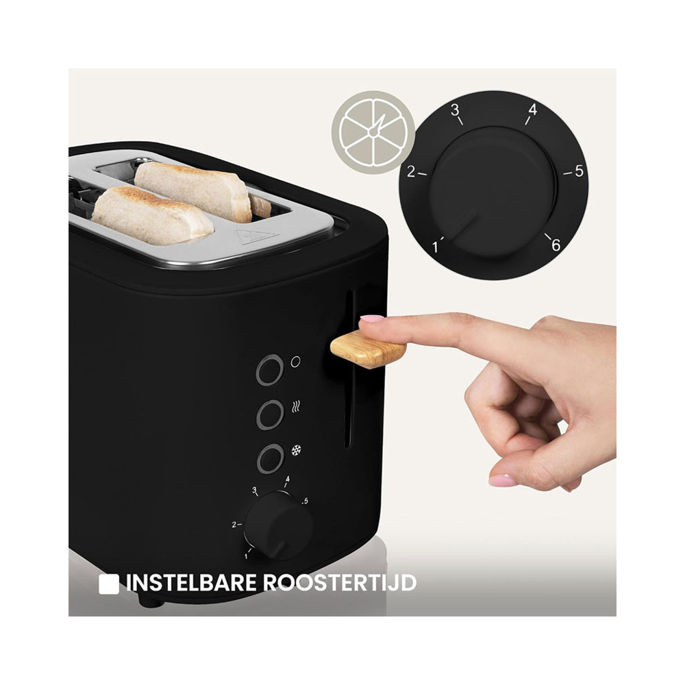 GRILL PAIN ZEEGMA 820W / NOIR / ZE-TOSTEE