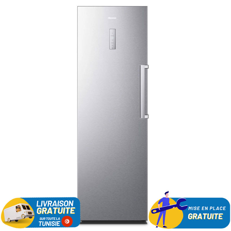 Congélateur Hisense vertical No Frost 274 Litres / Silver