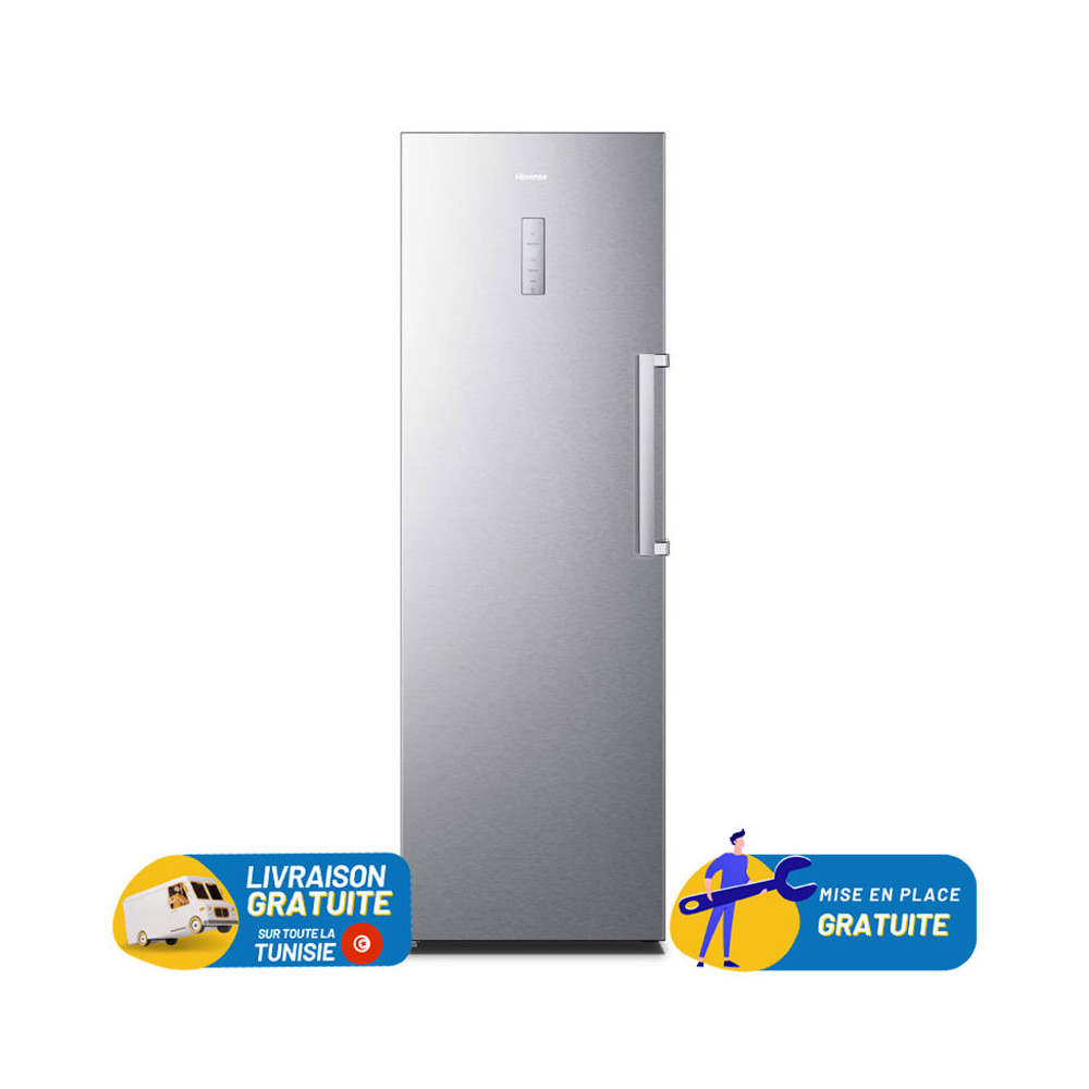 Congélateur Hisense vertical No Frost 274 Litres / Silver