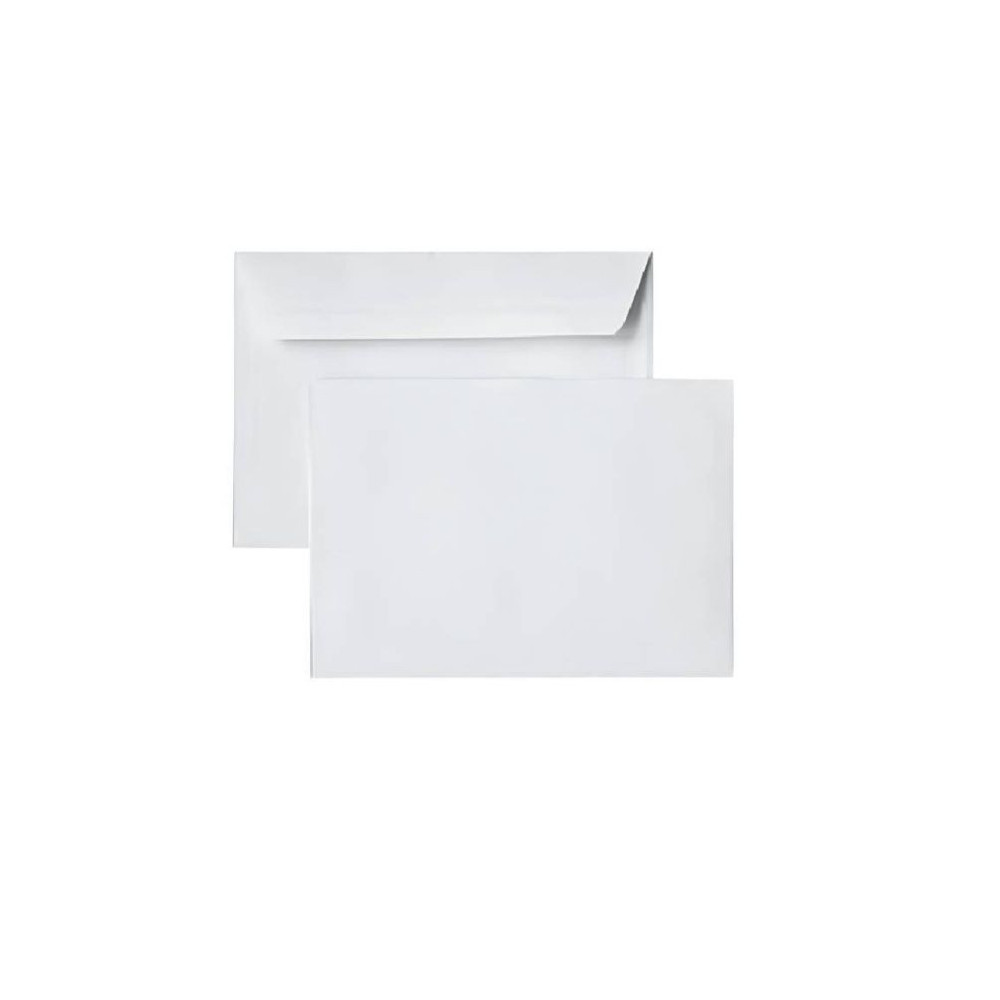 Paquet de 500 Enveloppes PIGNA Blanches 162 x 229 mm Strip 80 gr