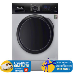 Machine à laver Frontale Condor / 9 Kg / Silver / CON-F912DS