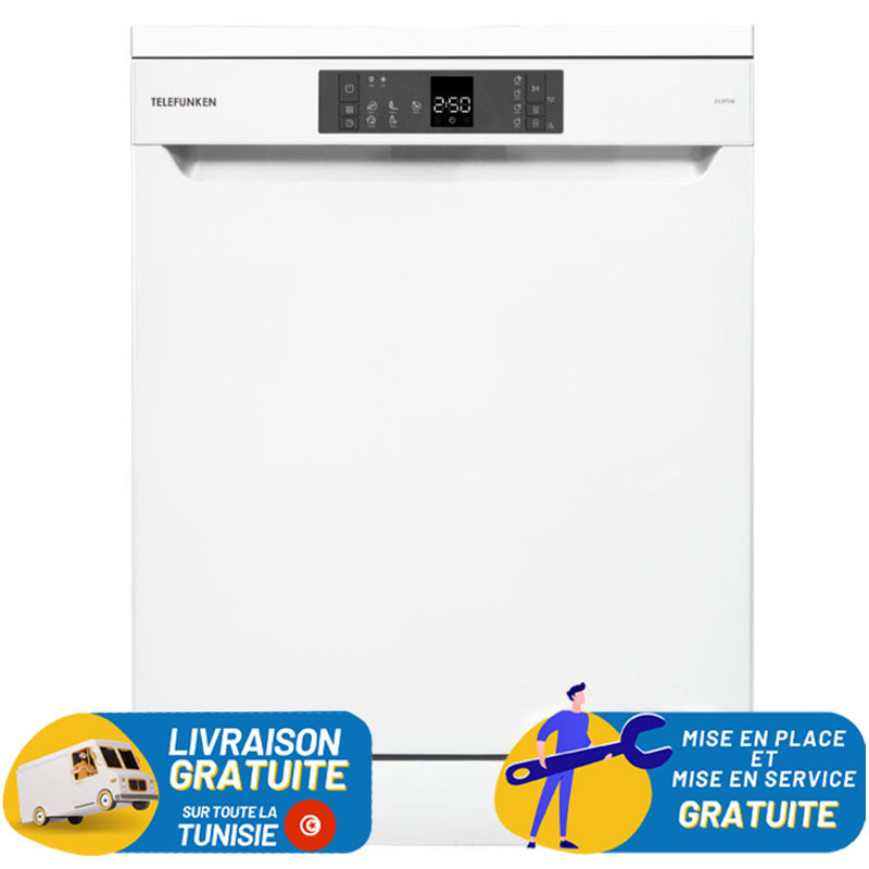 LAVE VAISSELLE TELEFUNKEN 13 Couverts / BLANC / MACHLAVE-D13P5W