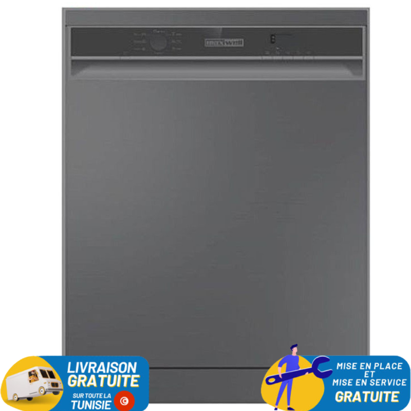 Lave Vaisselle Maxwell 13 couverts INOX / MAX-LVM1327BD-X