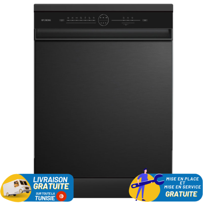 LAVE VAISSELLE Hyundai 12 COUVERTS POSE LIBRE / NOIR