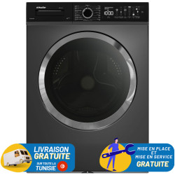 MACHINE A LAVER AUTOMATIQUE NEWSTAR 12 KG  DARK INOX BIG DOOR