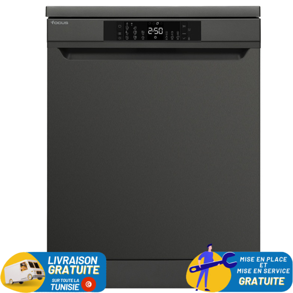 Lave Vaisselle FOCUS 13 Couverts F503G -Dark Inox
